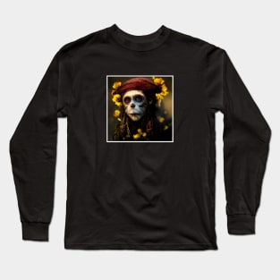 monkey as jack sparrow Long Sleeve T-Shirt